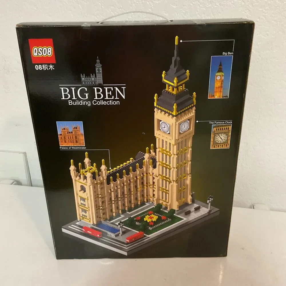 QS08 Big Ben 4,500-piece micro-block architecture set NEW SEALED BOX